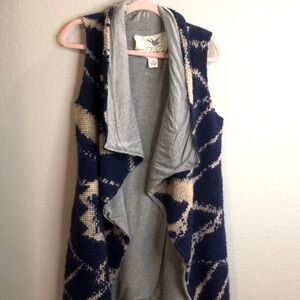 Tabitha by Anthropologie cardigan vestXS gray inside runs big cozy camping NWOT